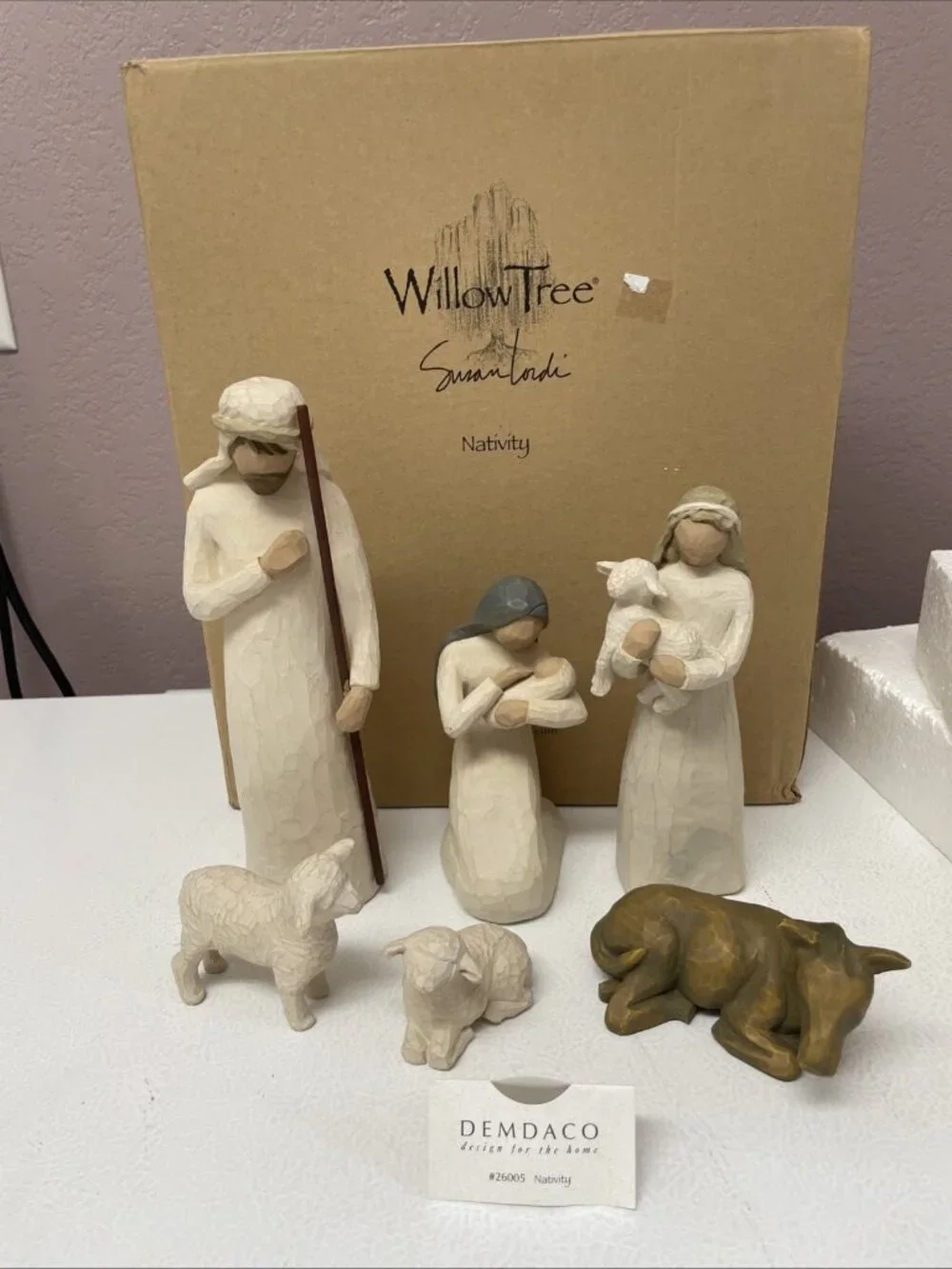 Read Willow Tree Susan Lordi 6 Piece Nativity Set Demdaco 26005 With Box